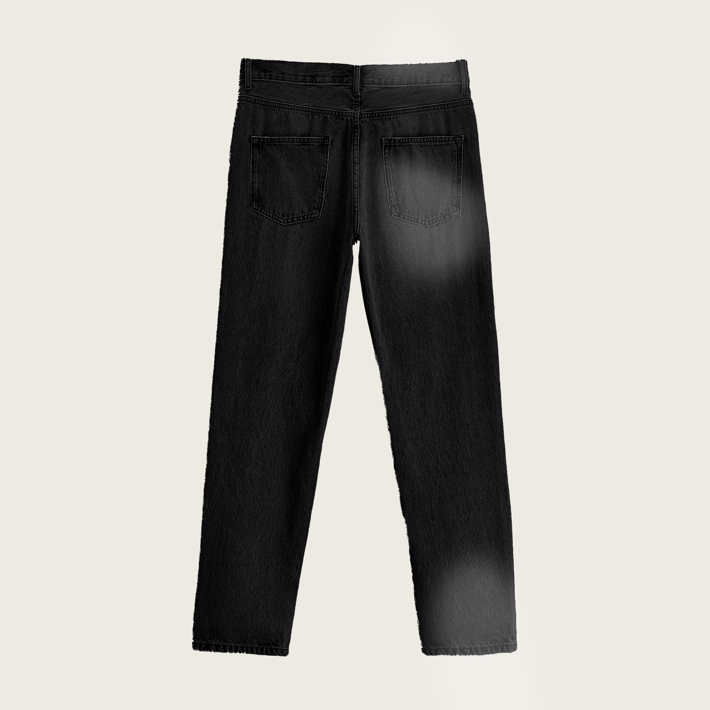 Black Blotted Denim