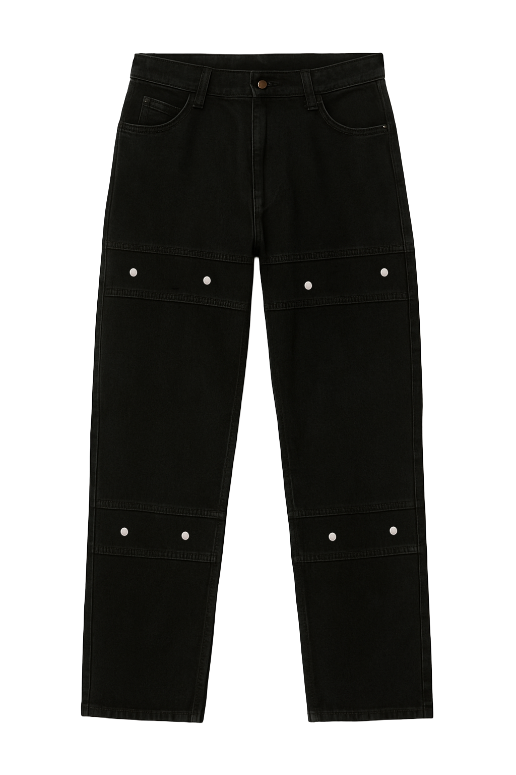Black Studded Denim