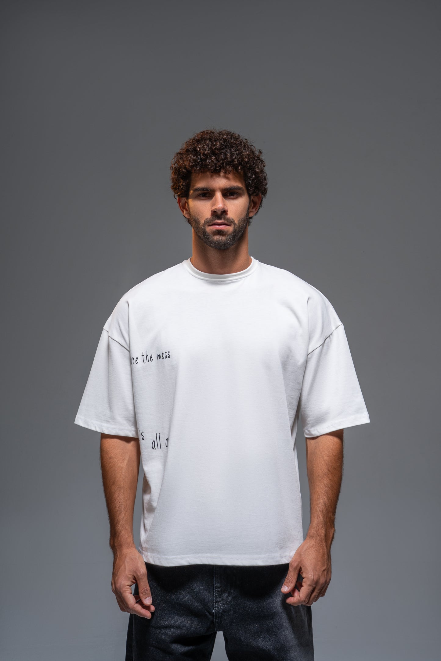 White Mess Tee