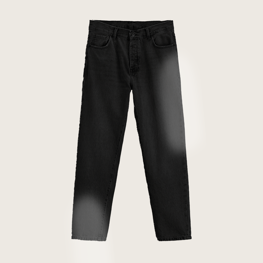 Black Blotted Denim