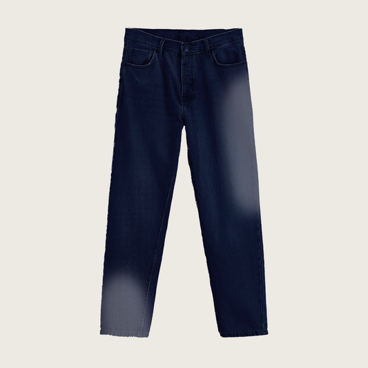 Navy Blotted Denim