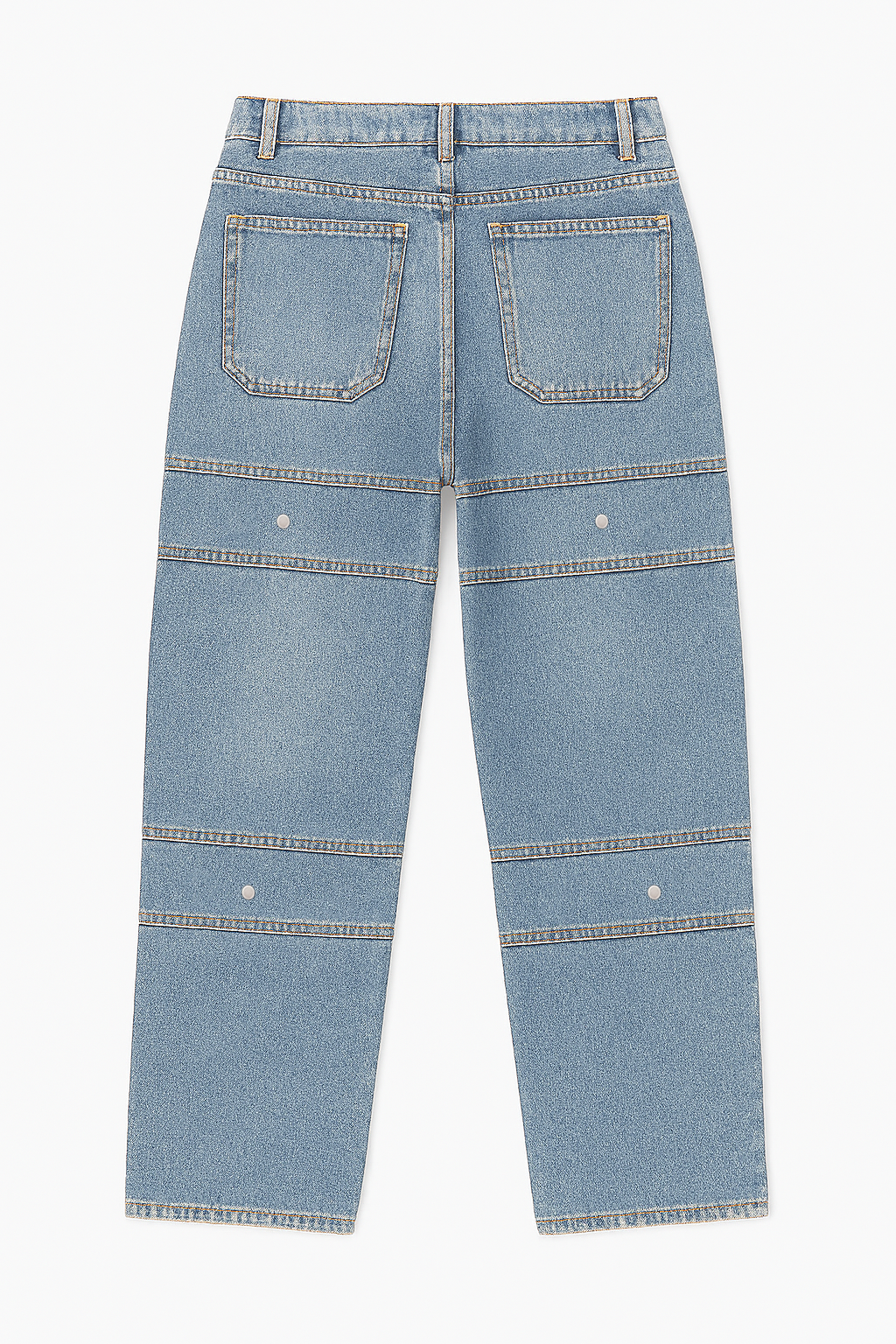 Sky Blue Studded Denim